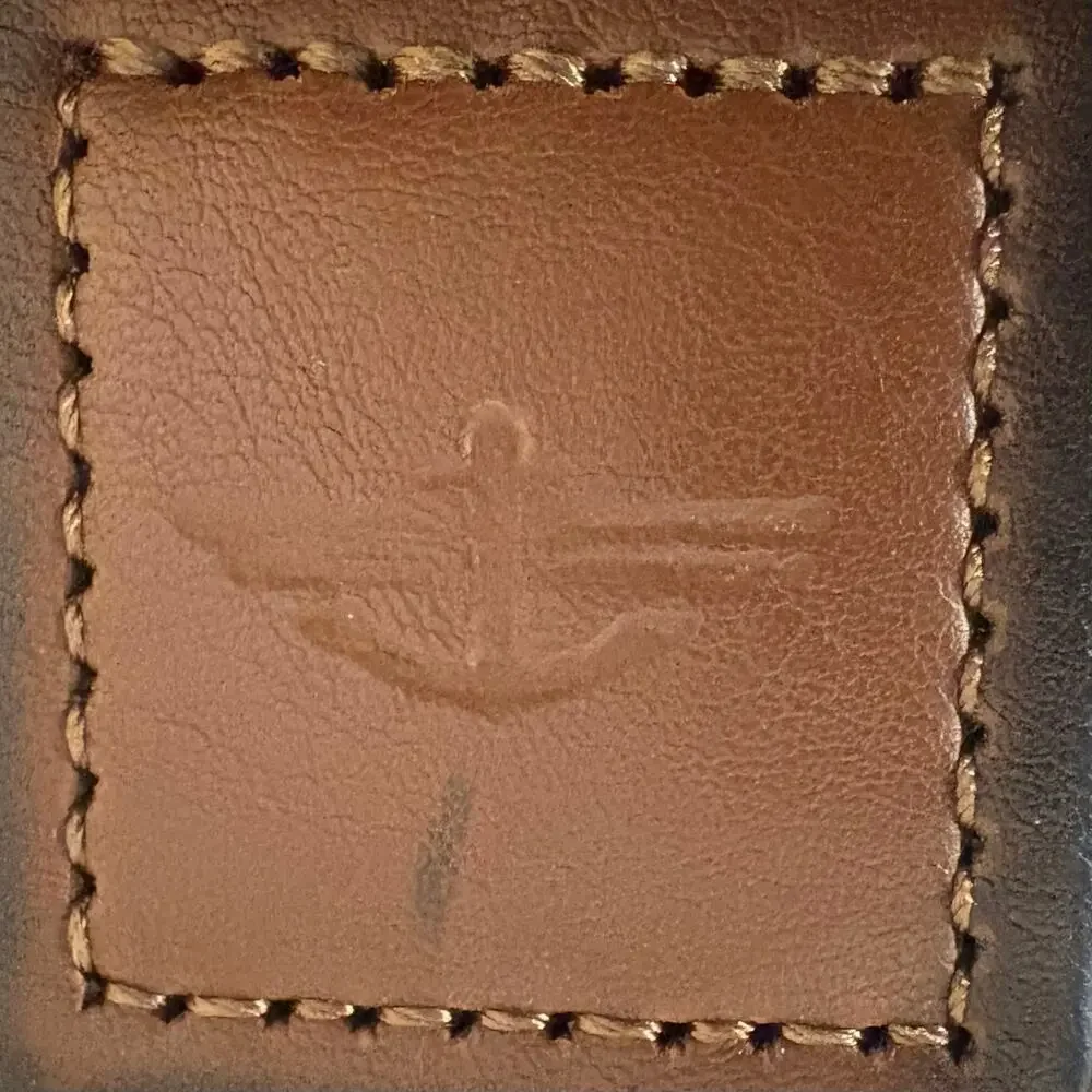 DOCKERS Men's Belt Braided Elastic/Faux Leather Tan/Cognac Sz S (30-32) 11DK0360